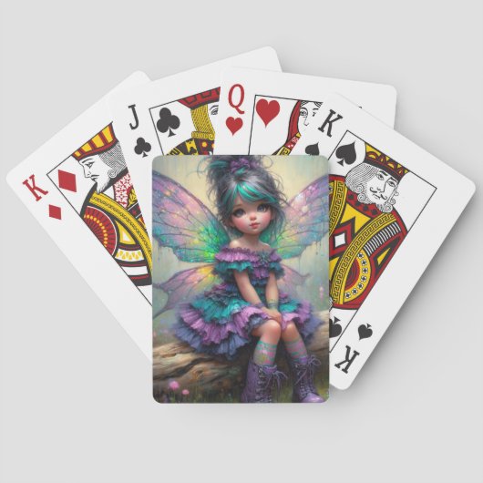 Pastel Droomfee Pokerkaarten (Achterkant)