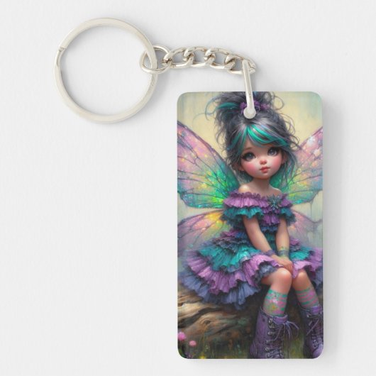 Pastel Droomfee Sleutelhanger (Voorkant)