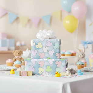 Pastel Ducks- Milky Bath Cadeaupapier