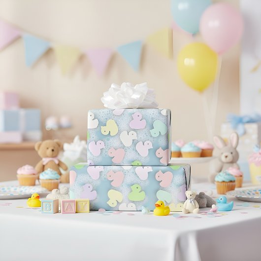 Pastel Ducks- Milky Bath Cadeaupapier