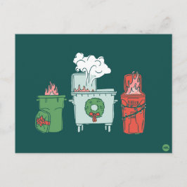 Pastel Dumpster Fire Holiday Briefkaart