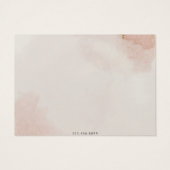 Pastel Dusty Pink & Gold Earring Display Kaart (Achterkant)