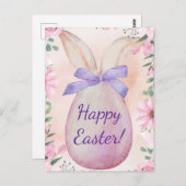 Pastel Easter card Briefkaart (Voorkant / Achterkant)