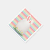 Pastel Easter Egg Bunny Baby shower Servet (Hoek)