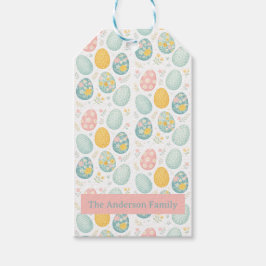 Pastel Easter Eggs Floral Pattern - Cute Spring  Cadeaulabel