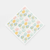 Pastel Easter Eggs Floral Pattern - Cute Spring Servet (Hoek)