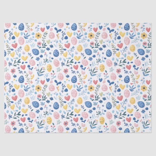 Pastel Easter Mini-Print – 10 lb, 17"x23" Tissuepapier (Voorkant)