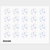 Pastel Easter Spring Pattern Ronde Sticker (Vel)