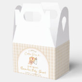 Pastel een beetje Cutie Pie Gingham Herfst Baby sh Bedankdoosjes (Geopend)