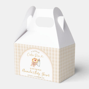 Pastel een beetje Cutie Pie Gingham Herfst Baby sh Bedankdoosjes