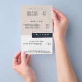 Pastel Eenvoudig Modern Geometrisch Flyer (Hand)