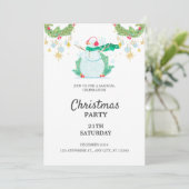 Pastel Eenvoudige Uitnodiging van het Kerstfeest (Staand voorkant)