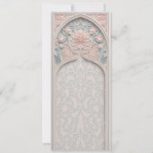 Pastel Elegance Faire-part de mariage islamique d' (Dos)