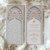 Pastel Elegance Faire-part de mariage islamique d'