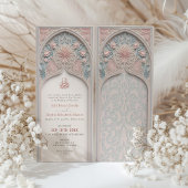 Pastel Elegance Faire-part de mariage islamique d'