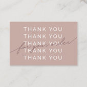 Pastel Elegant & minimaliste Carte de remerciement (Devant)