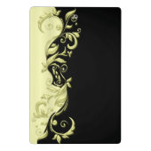 Pastel Elegant Yellow  design Mini Klembord (Achterkant)