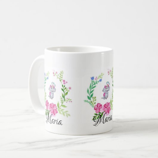 Pastel Elephant Mug (Devant gauche)