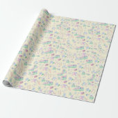 Pastel Empowerment Gift Wrap – Awareness Ribbon Cadeaupapier (Uitgerold)