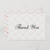 Pastel en geometrische vormgeving bedankkaart (Voorkant / Achterkant)