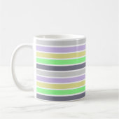 Pastel en witte strepen koffiemok (Links)