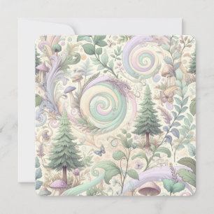 Pastel Enchanted Forest: Een Cottagecore fantasie Kaart