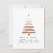 Pastel Esthetische Grappige Kerstmis Feestdagenkaart (Voorkant)