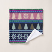 Pastel Fair isle Christmas 2 (Gant de toilette)