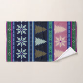 Pastel Fair Isle Kerstmis 2 Bad Handdoek (Handdoek)