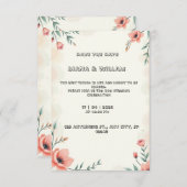 Pastel faire-part de mariage (Devant / Derrière)