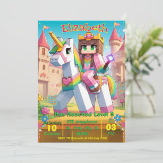 Pastel Fairy Anniversaire Fête Invitation