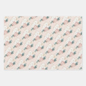 Pastel Fancy harten Valentijnse  Inpakpapier Vel (Voorkant 2)