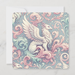 Pastel Fantasy Griffin Kaart
