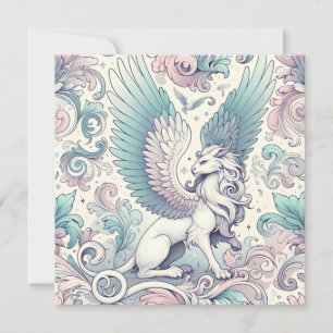 Pastel Fantasy Griffin Kaart