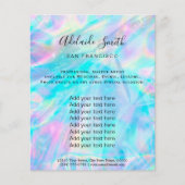 pastel FAUX holographic iridescent Flyer (Voorkant)