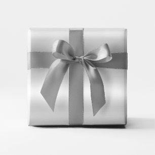 Pastel Faux Silver Grey Folie Ombre Cadeaupapier