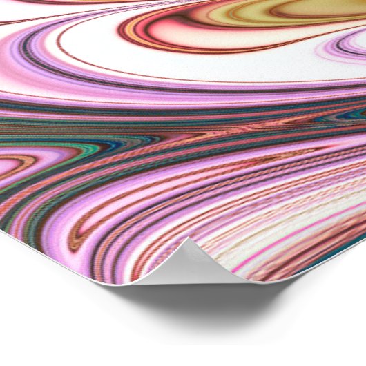 Pastel Feather Fractal Poster (Hoek)