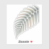 Pastel fern leaf* sticker (Vel)