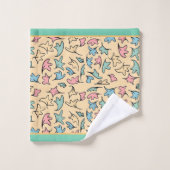 Pastel Feuille jaune (Gant de toilette)