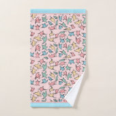 Pastel Feuille rose (Serviette à main)