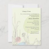 Pastel Fields Changement de lieu Faire-part (Devant)