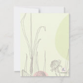 Pastel Fields Changement de lieu Faire-part (Dos)