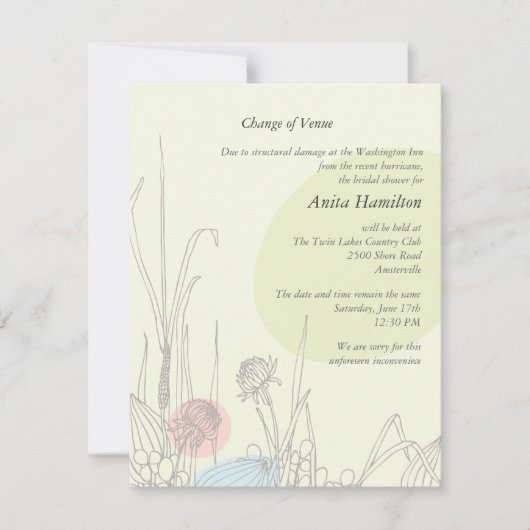 Pastel Fields Verandering van de aankondiging van (Voorkant)