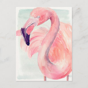 Pastel Flamingo Briefkaart