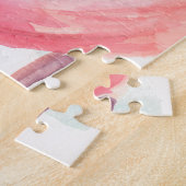 Pastel Flamingo Legpuzzel (Zijkant)