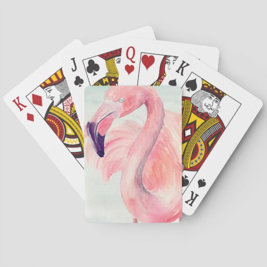 Pastel Flamingo Pokerkaarten (Achterkant)
