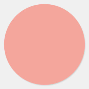 Pastel Flamingo Roze Kleur Ronde Sticker