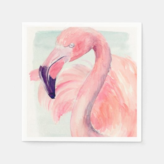 Pastel Flamingo Servet (Voorkant)