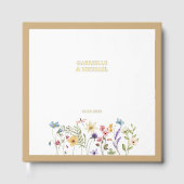 Pastel Fleur sauvage Mariage beige frontière (Recto)