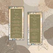 Pastel Fleur sauvage Meadow programme de mariage &